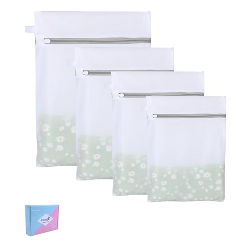Mesh Laundry Bags, Mesh Wash Bags Durable Mesh Structure with Strong Zipper, Suitable for Underwear, Delicate Clothes, Pants, Shoes (Small Fine Mesh, XS+S+M+L(10*12in+12*16in+16*20in+20*24in) - size: XS+S+M+L(10*12in+12*16in+16*20in+20*24in)