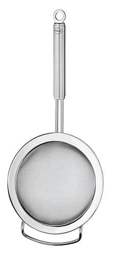 Rösle Stainless Steel Kitchen Strainer, Fine Mesh, 7.9 Inch with Round Handle - Precision Straining for Culinary Perfection - size: 7.9-inch Round Handle, style: Fine Mesh