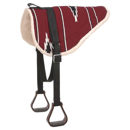 Tough 1 Adult Navajo Bareback Pad - color: Burgundy/Black