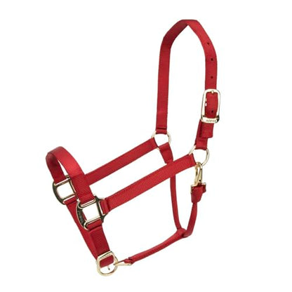 Shires ARMA Adjustable Nylon Halter - color: Red, size: Full