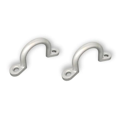 2" Aluminum Tie Down Ring for Horse Trailer Bolt-On (2 Pack) | 4" Hole-to-Hole, 7/16" Hole, 1/2" Thick, Cargo Utility Trailer, Lashing Rope Anchor, 2-Pack