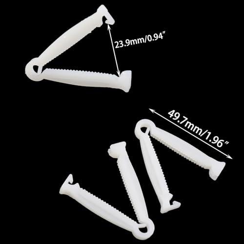 DGZZI 20PCS Height 49mm Plastic Veterinary Umbilical Cord Clamps Pet Delivery Tools Pig Equipment Suitable for Small Animals