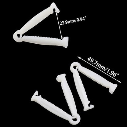 DGZZI 20PCS Height 49mm Plastic Veterinary Umbilical Cord Clamps Pet Delivery Tools Pig Equipment Suitable for Small Animals