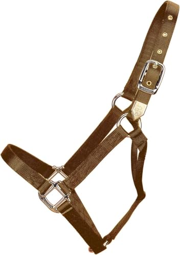 Hamilton Deluxe Horse Halter, 800-1100 lbs, Brown - color: Brown, size: Average, 800-1100lbs