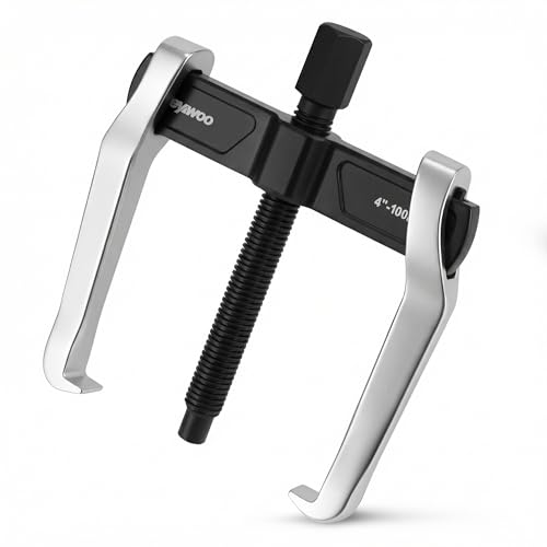 Reywoo 4" 2-Jaw Gear Puller for External (4.4" Max) & Internal (4.79" Max) Pulling, Heavy-Duty Bearing, Flywheel, Pulley and Gear Remover Tool, Adjustable CR-V Steel - size: Max External 4.4"