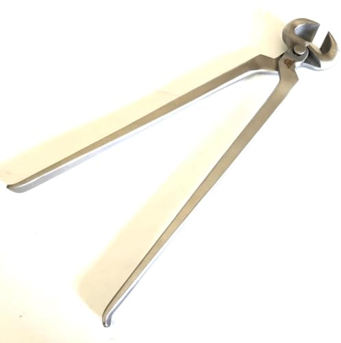 15-Inch Hoof Nipper - Premium Vanadium Steel Farrier Tool with Dull Finish for Precision Horse Hoof Trimming, Rust-Resistant, Ergonomic Grip, and Long-Lasting Durability