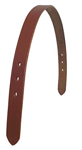 25" Smooth Leather Replacement Break Away Crown Strap for Breakaway Halter - color: Tan