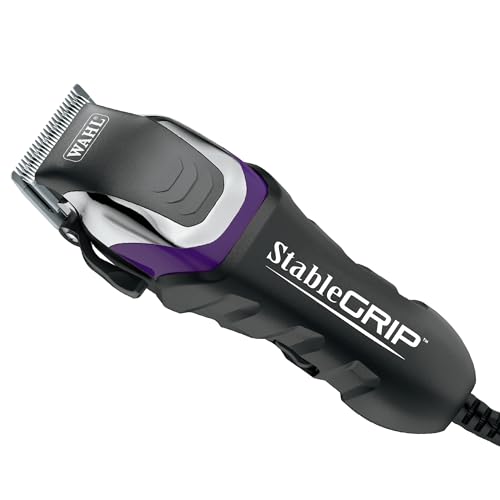 Wahl Pro Animal Stable Grip Equine Grooming Kit, Long Power Cord | Comprehensive Equine Grooming Kit, Trimming Face, Ears, and Fetlocks, Stable Grip Clipper, Easy-to-Adjust Cutting Lengths