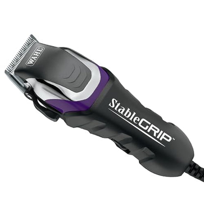 Wahl Pro Animal Stable Grip Equine Grooming Kit, Long Power Cord | Comprehensive Equine Grooming Kit, Trimming Face, Ears, and Fetlocks, Stable Grip Clipper, Easy-to-Adjust Cutting Lengths