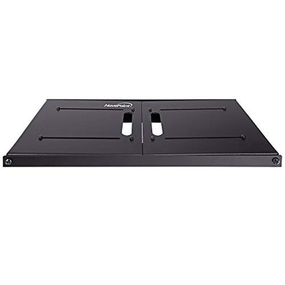 NavePoint 4U Patch Panel Bracket Wall Mount Patch Panel Rack for 19” Networking Equipment – Expandable Mounting Depth 9.5” to 15.5” 4U IT Rack 40lbs Weight Capacity - size: 4U