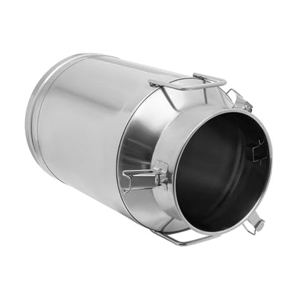 40L Stainless Steel Milk Can, Heavy Duty Food Storage & Transport Container for Dairy, Wine, Grains, Ideal for Home, Farm & Commercial Use, With a Faucet - size: 10.57Gallon