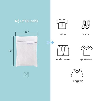 GOGOODA Mesh Laundry Bags for Delicates Durable Protective Wash Bags - size: 3M