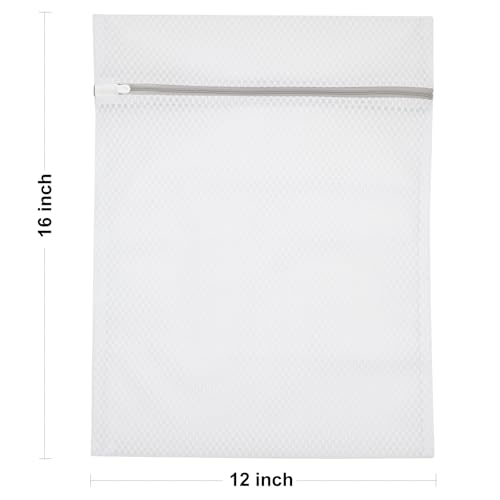 Set of 4 Mesh Laundry Bags, 12 x 16 Inches lingerie bags for washing delicates (4)