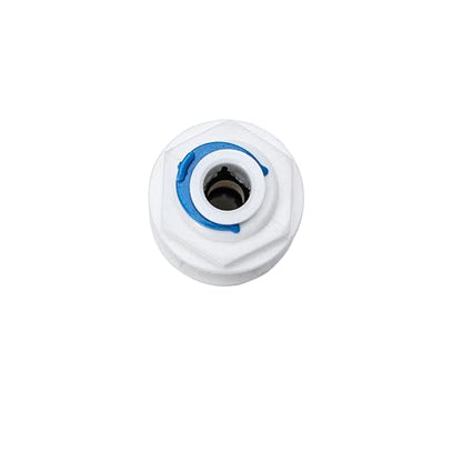 1/4" RO Water Tube Bulkhead Connector, White, Pack of 12 - color: White