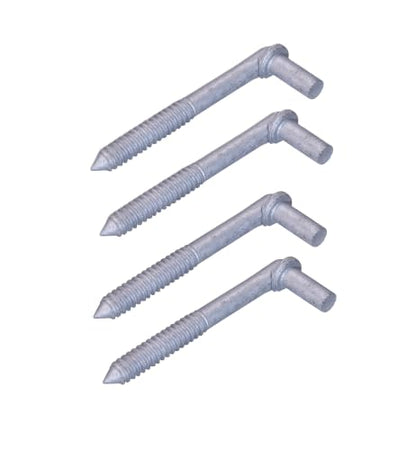Wood Post Screw in Lag Screw Gate Hinge for Farm Wooden Fences with 5/8" Pin (6" (4Pcs)) - color: 6" (4Pcs)