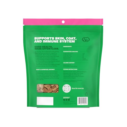Get Joy Freeze Dried 100% Beef Liver Dog Treats, 16oz | Single Ingredient Organ Meat, High Protein Raw Dog Food Topper, Snack & Training Rewards | Grain Free, Gluten Free, Filler Free - size: 1 Pound (Pack of 1)