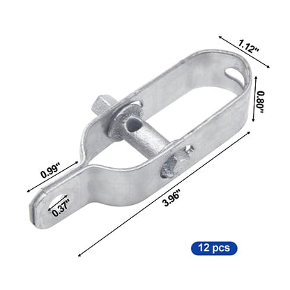 Wire Tensioner Tool for Fence, 12-Pack Galvanized Steel Clip Lock