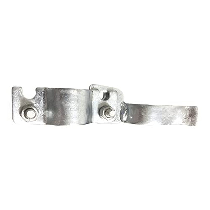 1-3/8" x 1-3/8" Fork Latch Galvanized Fence Gate Latch for Chain Link Fence Gate Frames with Padlock Hole Wall Mount to Post or Wall