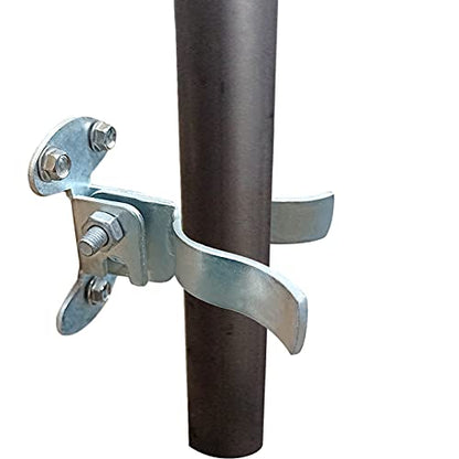 1-3/8" Flat Back Wall Mount Fork Gate Latch - Gate Latch Hardware with Screws or Lag Bolt for Gate Frames, Easily Mounts to Wooden Gate Post or Wall - size: 1-3/8"