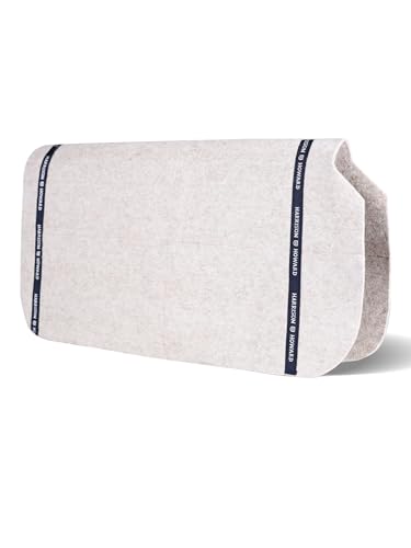 Harrison Howard Western Saddle Pad Liner 5mm/7mm Thin Wool Felt Under Saddle Pad, Shock Absorbing Sweat Barrier, Non Slip - color: Light Tan, size: 32"Lx32"W-5mm Thick