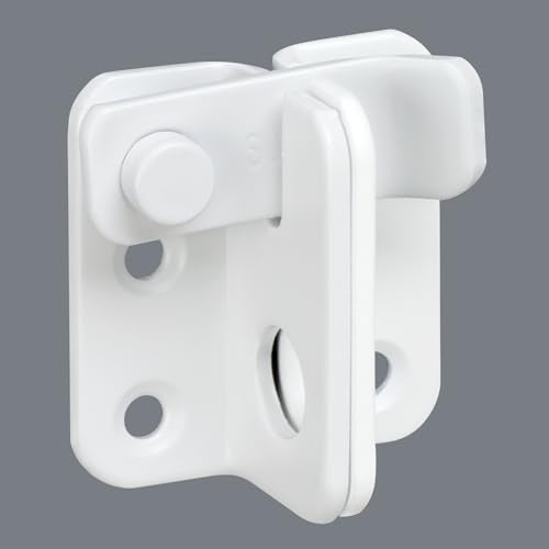 Alise Flip Latch Door Latch Heavy Duty Gate Latch Barn Door Lock,White | SUS 304 Stainless Steel Door Latch Lock for Wooden Fence Shed Barn Chicken Dog Cage Window Cabinet Backyard Garage - color: White, size: Small Size (SUS304 SS)