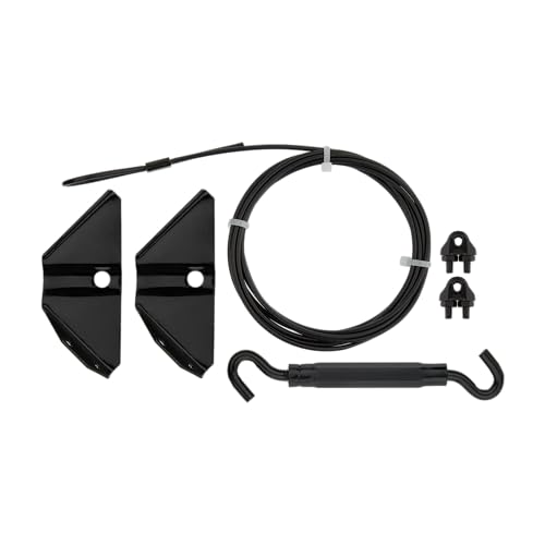 National Hardware Anti-Sag Gate Kit, Steel, Exterior Use, Black