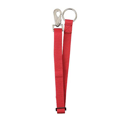 Heavy Duty Adjustable Horse Water Bucket Straps Hangers By Derby (Red) - color: Red