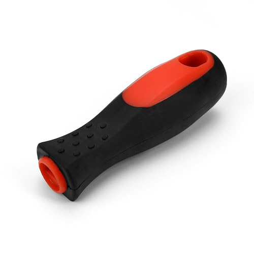 BuleVina Horseshoe File Handle, Hoof Farrier Rasp for Horses, Large Size Ergonomic Plastic Non‑Slip Handle with 0.58'' Socket Dia for Universal Repair Horseshoe (Double Color)