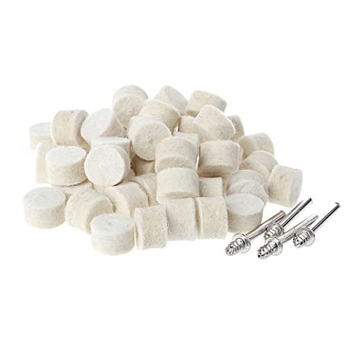 60 Pcs 13mm Wool Felt Polishing Wheels - style: 60 Pcs 13mm Wool Polishing Kits