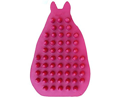 Grewal® Equestrian Grooming Bundle Kit - Comfy Pet Grooming & Bathing Glove - Oval Face Soft Bristles - Great for Thin & Sensitive Skin (Pink) - color: Pink