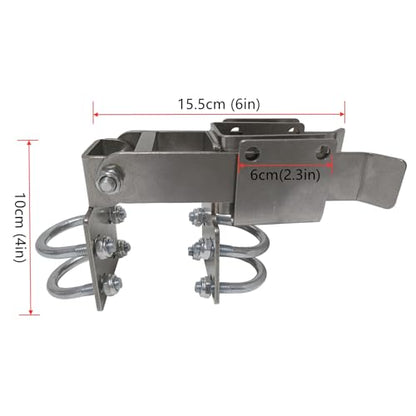 BiJun Chain Link Double Gate Latch for 1-3/8" Frames