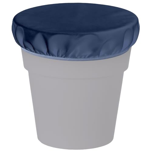 2-5 Gallon Horse Bucket Cover, Waterproof Horse Feed Bucket Cover, Lightweight and Easy to Use (Excluding Bucket, Navy Blue) - color: Navy Blue