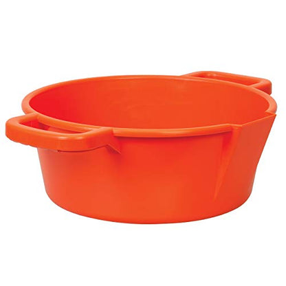Weaver Livestock Large Round Feed Pan, Orange