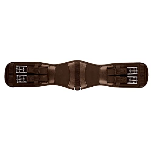 Collegiate Memory Foam Dressage Girth - color: Brown, size: 24"