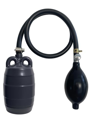 DILIGUALA Inflatable Pipe Plug Balloon for Sealing and Testing of Sewer Pipes, Plumbing Pressure Bladder with Air Pump - Plumbing Test Ball for Sewer Test, Water Shut Off (2 Inch P) - size: 2 inch