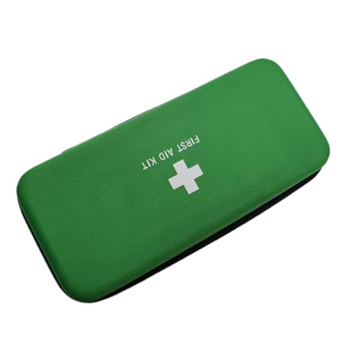 First Aid Hard Case Empty, Green BB EVA Medical Bag for Home, Health, Camping, Outdoors (10.4x4.7x2.4 inches) - color: Green BB