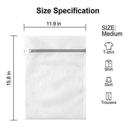 3 Pack Mesh Laundry Bags Medium by MDSXO- Fine Durable Lingerie Delicates Bag for Washing Machine for Socks, Bra, Mask,Underwear 12 * 16 inch [3 Pack] - size: 3M(Child Size)