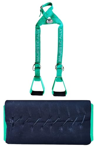 Majestic Ally Nylon Overlay Adjustable Heavy Duty Padded Youth Stirrup - color: Turquoise