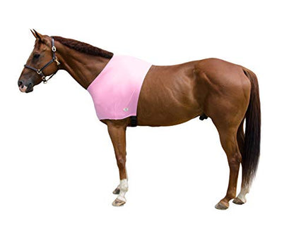 Derby Originals Lycra Stretch Horse Shoulder Guard - color: Soft Pink