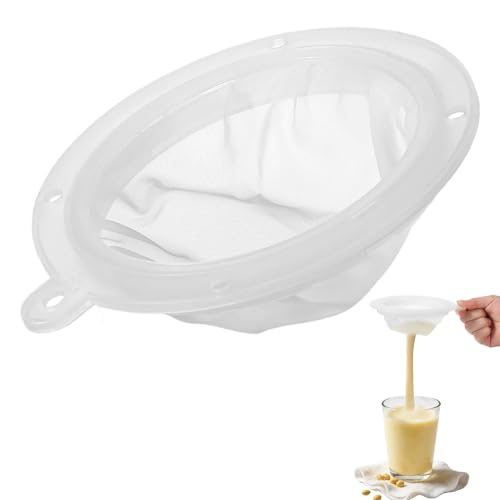 2 Pcs Mesh Filter, 200 Fine Mesh Strainer 5 Inch Filter Funnel Food Filters Strainer for Cooking Oil Milk Juice Wine Cheese Whey Grease Coffee