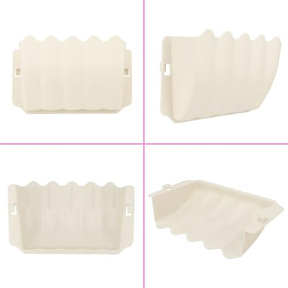 Hypeety Rabbit Hay Feeder Automatic Hay Rack for Guinea Pigs, White - color: White, size: 1pc