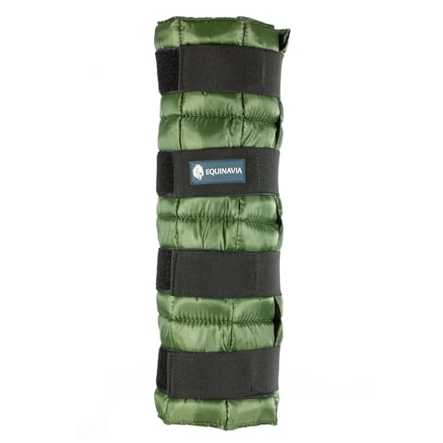 Equinavia Cool Relief Therapy Equine Ice Boots for Horses-Gel Cooling Wraps - color: Green - Pair
