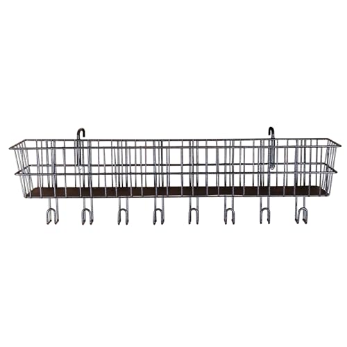 Pro 36 Basket with Tack Hangers | Color Gray Armor | Multi-Use Stable Organizer | Heavy Duty Steel Construction | Multiple Hanging Options | Versatile Uses | 7-Year Warranty