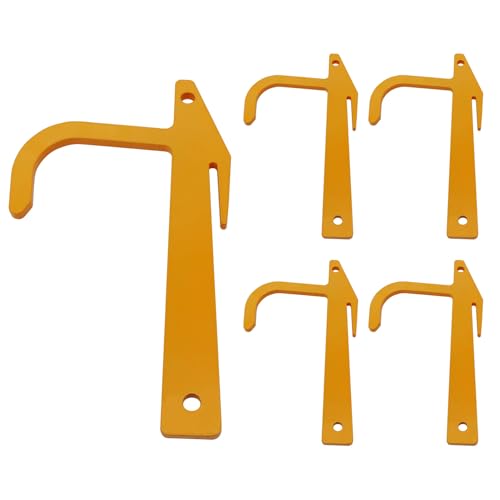 5 Packs Chain Link Banana Clip, Hook Loop Mesh Tools, Metal Fence Stretcher Tensioning, Top Rail Clamp Hanging for Fixed Chain Link