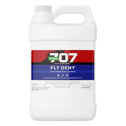 Formula 707 Fly Deny Spray for Horses & Ponies, 1 Gallon - size: 1 Gallon