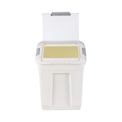 EonTone [2-Pack] 30 lbs Flour Storage Container, 25L Airtight Food Bin with Wheels BPA-Free - size: 25 Liters (pack of 2)