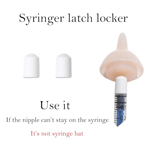 Doggiema Feeding Nipple and Syringes for Puppy Kitten, Nipples Feeder Kit | for neonatal kittens, kitten bottle feeding kit,kitten nursing kit,syringe for feeding, nipples for feeding