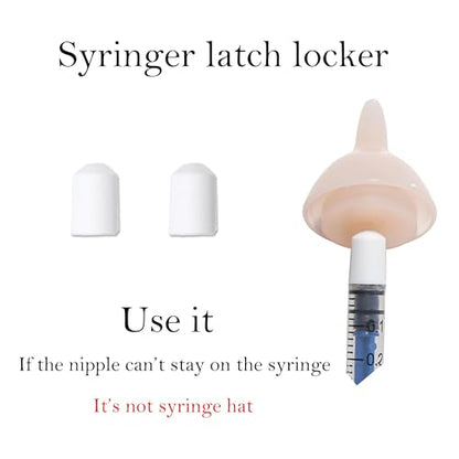 Doggiema Feeding Nipple and Syringes for Puppy Kitten, Nipples Feeder Kit | for neonatal kittens, kitten bottle feeding kit,kitten nursing kit,syringe for feeding, nipples for feeding