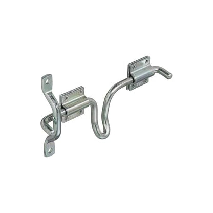 National Hardware Sliding Bolt Gate Latch, Steel, Zinc Plated | Slide Bolt Secures Metal Farm and Fence Gates; Reversible for Right or Left Hand Swing, Padlockable