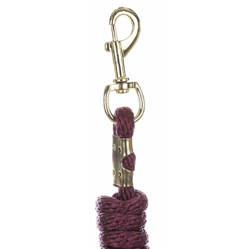Equinavia Stella 8' Lead Rope with Snap Buckle - Burgundy - One Size - color: Burgundy